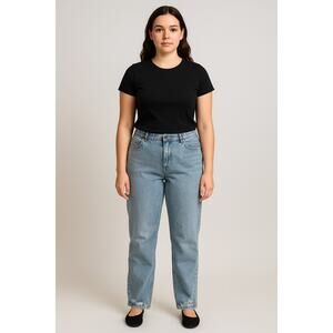 NWT No Boundaries Juniors Size 9 Super High Rise Straight Leg Split Hem Jeans